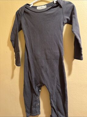 Mabo Long-Sleeve Navy Infant One-Piece